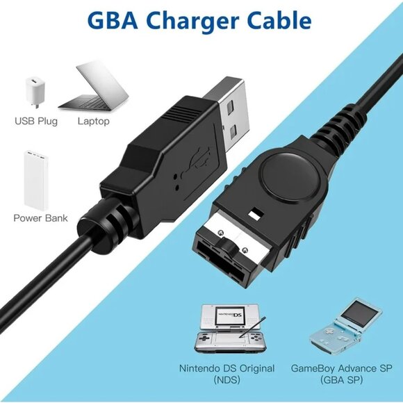 [NEW] 2-PACK USB NINTENDO DS CHARGERS GAMEBOY CHARGERS GBA ADVANCE & SP CABLES - Picture 10 of 10